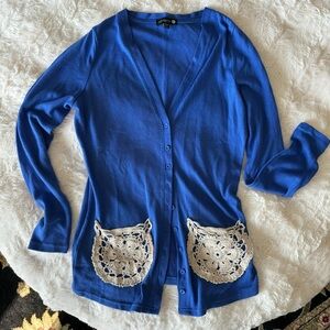 Cotton On Royal Blue Cardigan